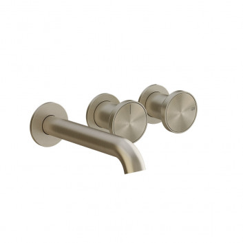 4-hole bath mixer Gessi Origini, standing, 2 wyjścia wody, Shower set, chrome