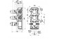 Concealed component Gessi dla termostatycznej baterii shower, 2 jednoczesne wyjścia wody