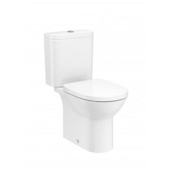 Close-coupled wc WC Roca Debba Round, drain poziomy, white