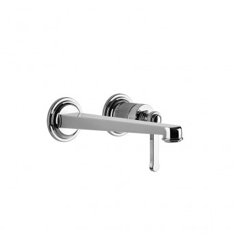 3-hole washbasin faucet Gessi Venti20, standing, height 281mm, without pop, chrome