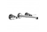 3-hole washbasin faucet Gessi Venti20, concealed, spout 210mm, chrome