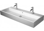Vanity washbasin Duravit Vero Air, 120x47cm, z overflow, 2 otwory na baterie, glazurowany spód, white