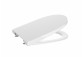 Toilet seat with soft closing Compacto Roca Gap Square, white