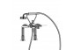 Bath tap Gessi Venti20, wall mounted, 2 wyjścia wody, with shower set, chrome