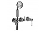Bath tap Gessi Venti20, concealed, 3-hole, 2 wyjścia wody, with shower set, chrome