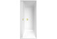 Bathtub rectangular Villeroy & Boch Collaro, 170x75cm, gold osprzęt, Weiss Alpin