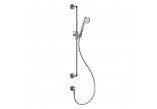 Shower set Gessi Venti20, wall mounted, rail z handshower, wężem 150cm i przyłączem kątowym, chrome