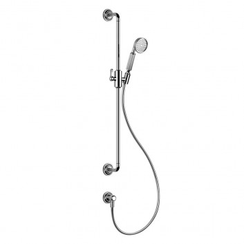 Shower set Gessi Venti20, wall mounted, rail z handshower i wężem 150cm, chrome