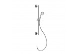 Shower set Gessi Venti20, wall mounted, rail z handshower, wężem 150cm i przyłączem kątowym, chrome