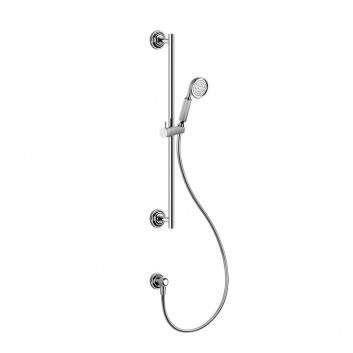 Shower set Gessi Venti20, wall mounted, rail z handshower i wężem 150cm, chrome