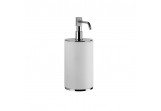 Soap dispenser Gessi Venti20, white, finish chrome