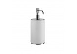 Soap dispenser Gessi Venti20, wall mounted, white, finish chrome