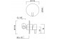 Mixer shower Giulini G. My Future, concealed, small rosette, 1 wyjście wody, chrome