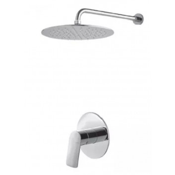 System shower Vema Oten, concealed, 2 wyjścia wody, overhead shower 20cm, chrome