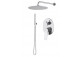 System shower Vema Oten, concealed, 2 wyjścia wody, overhead shower 20cm, chrome