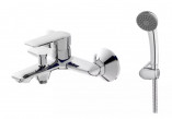 Mixer bath and shower Demm Drake, wall mounted, 2 wyjścia wody, Shower set, chrome