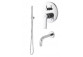 System shower Demm Shine, concealed, 2 wyjścia wody, spout 15cm, chrome