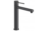 Washbasin faucet Demm Spike, standing, height 300mm, spout 186mm, korek klik-klak, black mat