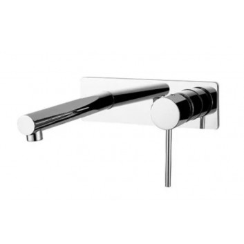 Washbasin faucet Demm Spike, standing, height 300mm, spout 186mm, without pop, chrome