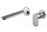 Washbasin faucet Vema Ayas Steel, concealed, spout 182mm, without pop, inox