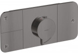 Module thermostatic Axor One, concealed, 3 receivers wody, external part, black mat