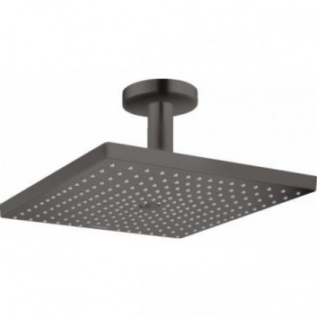 Overhead shower Hansgrohe Raindance E 300 1jet, 30x30cm, ceiling mount, black mat