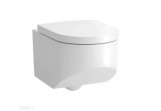 Wall-hung wc wc Laufen Sonar, 54x37cm, bezkołnierzowa, round, white, szkliwienie LCC