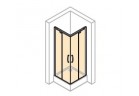 Corner shower cabin Huppe Aura door sliding 80x80 cm, wys. 190 cm, silver profile mat, transparent glass