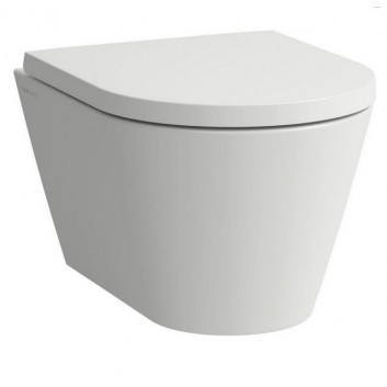 Wall-hung wc WC Laufen Kartell by Laufen, 54,5x37cm, Rimless bez kołnierza, LCC - white