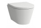 Wall-hung wc WC Laufen Kartell by Laufen, 54,5x37cm, Rimless bez kołnierza, LCC - white