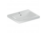 Countertop washbasin Geberit iCon, 75x48cm, z overflow, without tap hole, white