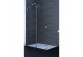 Door sliding Huppe Xtensa Pure Walk-In 1201 - 1400 mm, right, 1-piece, el. stały, transparent Anti-Plaque - Black Edition