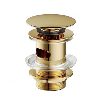 Siphon umywalkowy Cersanit Inverto Oval - gold