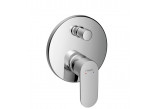 Single lever Bath tap Hansgrohe Metropol, for installation in the floor, holder single arm - brushed bronze