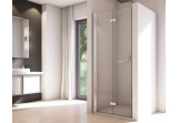 Door shower for recess installation Sanswiss Solino SOLF1, right, 90cm, silver profile