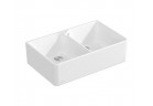 Zlewozmywak ceramic Villeroy & Boch Sink Unit 80 X, 79,5x50 cm dwukomorowy, CeramicPlus - white Stone White