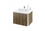 Cabinet vanity Ravak SD 10° Left ,corner, 65cm, dark walnut