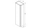 Cabinet boczna column Ravak SB 10°, 45cm, white