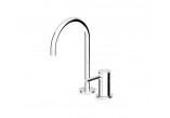 Washbasin faucet Zucchetti Pan single lever 2-hole, black matt, gofrowana - sanitbuy.pl