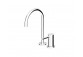Washbasin faucet Zucchetti Pan single lever 2-hole, black matt, gofrowana - sanitbuy.pl