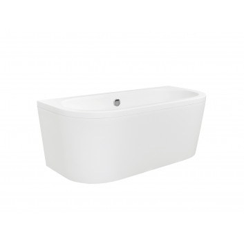 Besco Vista bathtub freestanding 140x75 cm wallmounted, white