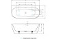 Bathtub Riho Columbia rectangular 150x75 cm