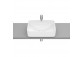 Under-countertop washbasin Roca Inspira Square, 49,5x39cm, Fineceramic, without overflow, white