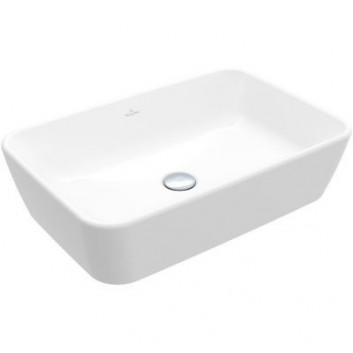 Recessed washbasin Villeroy & Boch Architectura, 60x45cm, overflow, battery hole, CeramicPlus, Weiss Alpin