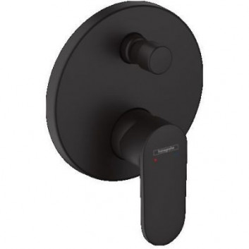 Mixer bath-shower Hansgrohe Metropol, concealed, black mat