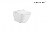 Roca GAP bowl WC wall-hung Rimless - bezkołnierzowa 54 cm white with coating Supraglaze