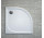 Shower tray z conglomerateu SanSwiss Tracy angle 900x900mm, white