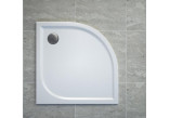 Shower tray z conglomerateu SanSwiss Ila angle 900x900mm, white