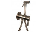 Bidet mixer concealed Paffoni Peonia with handle - brushed steel