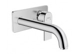 Wall mounted washbasin faucet Hansgrohe Vernis Shape, concealed, spout 20,5 cm - chrome